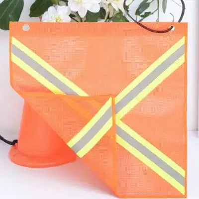 Reflective For Car Atv Truck Waterproof Durable Mesh Safety Flag With Hanging Buckle, Rear End Visibility Signal Flag
