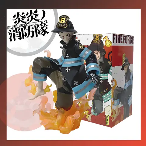 Fire Force Shinra Kusakabe Anime Färdig Modellleksak i Lager Samlarpresent Original 8 best sales Fire Force-figur - №5