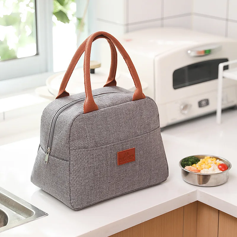 Portátil Térmica Lunch Box Bag para As Mulheres Crianças Oxford Food Storage Tote Viagem Piquenique Refeição Pouch Isolado Cooler Bento Bags