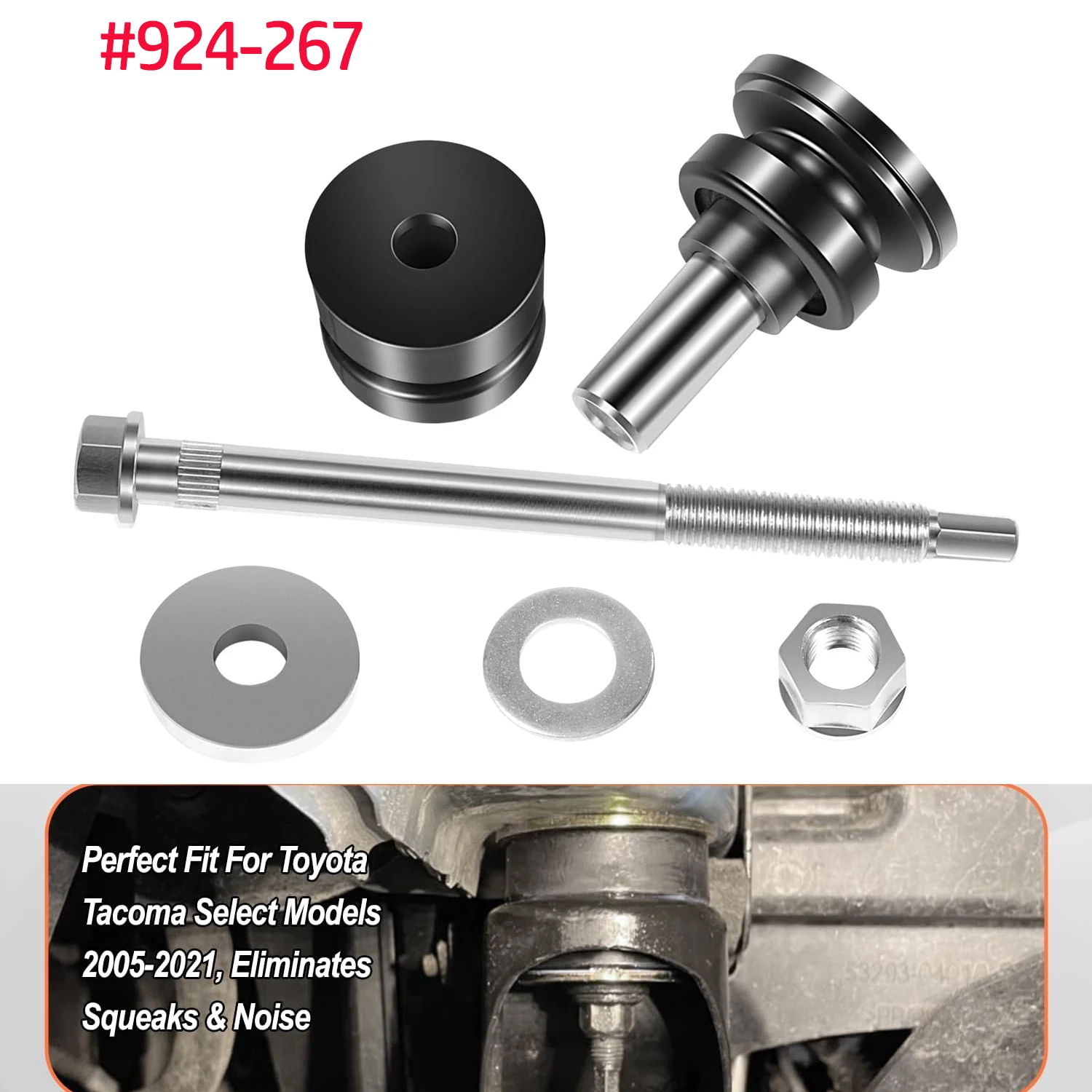 

Vehicle Front Body Mount Performance Polyurethane Mounts Bracket Set #924-267 Fit For Toyota Tacoma Select Models 2005-2021