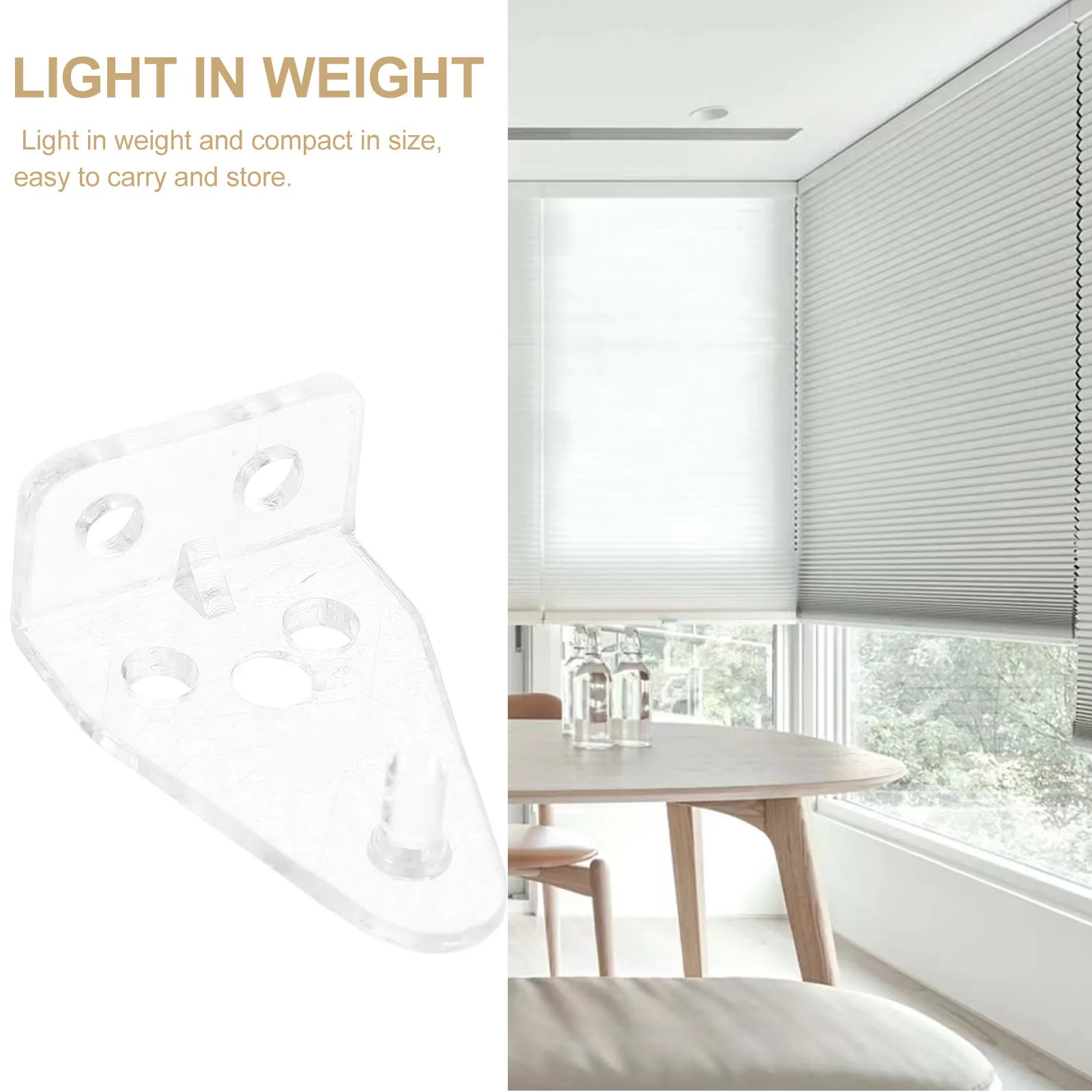8Pcs Blind Tilt Connector Hook Set Strong Reliable Venetian Blind Hook for Wand Attachment Safety Control Easy Match All Curtain