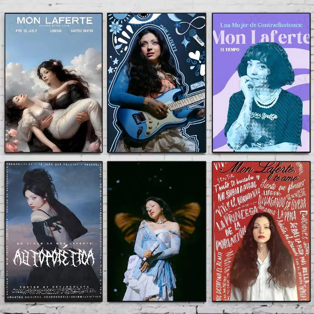 

Popoular Musician Singer M-mon Laferte Poster High Quality Dorm Living Room Aesthetic Wall Decoration Painting Stickers Gift