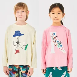 kids shirts 2025 new autumn full sleeve baby girls tops boys tees cotton children clothing cartoon kids t-shirts