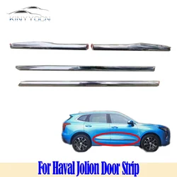 For GMW Haval Jolion Hover Jolion 2021 22 23 Chrome Front Rear Door Garnish Strip Anti-scratch Bumper Strip Trim Protector