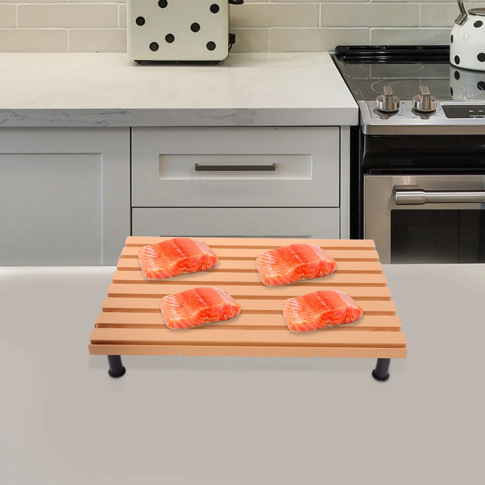 Natural Color Display Board for Food Pallets Supermarket Refrigerator Bottom Plates Fruit Vegetable Meat Display Pad with