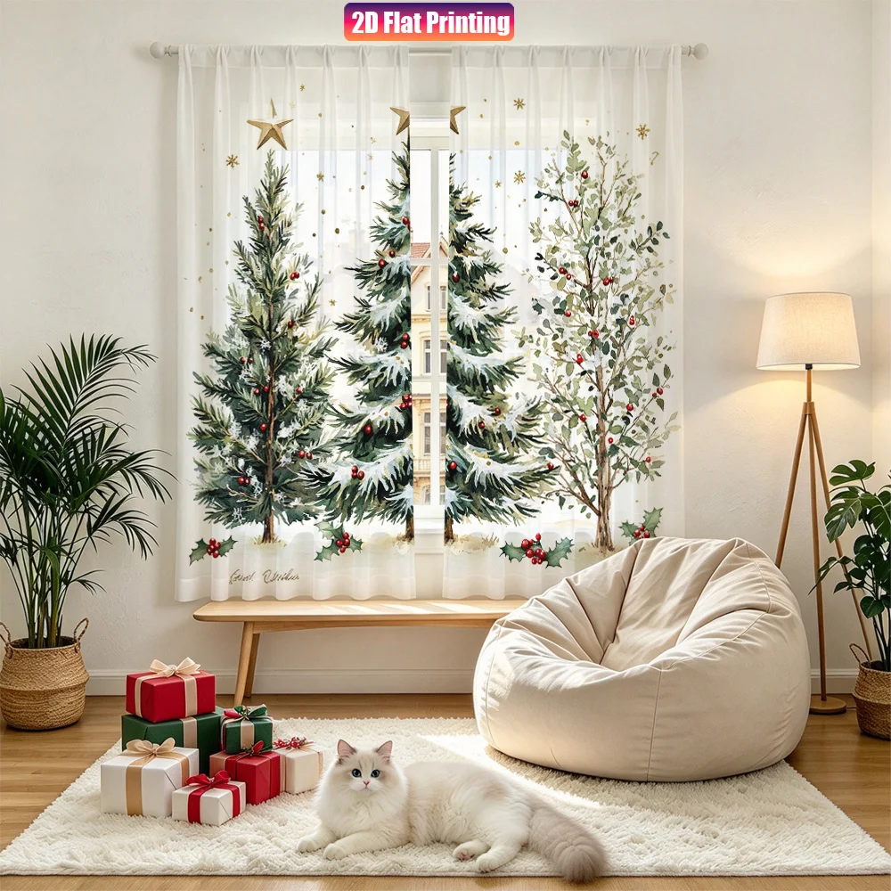 2 cortinas transparentes navid - Curtain Rods reseña y precio