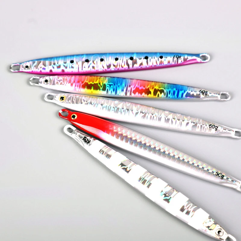 

Wholesale 40g 60g 80g 100g Luminous Saltwater Fast Sinking Metal Jig Lure Boat Sea Fishing Jigger Bait