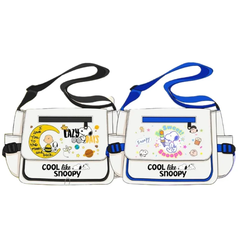 

Snoopy Cartoon Waterproof Commuting Large Capacity Messenger Bag Student Multifunctional Class Storage Bag Japanese Versatile