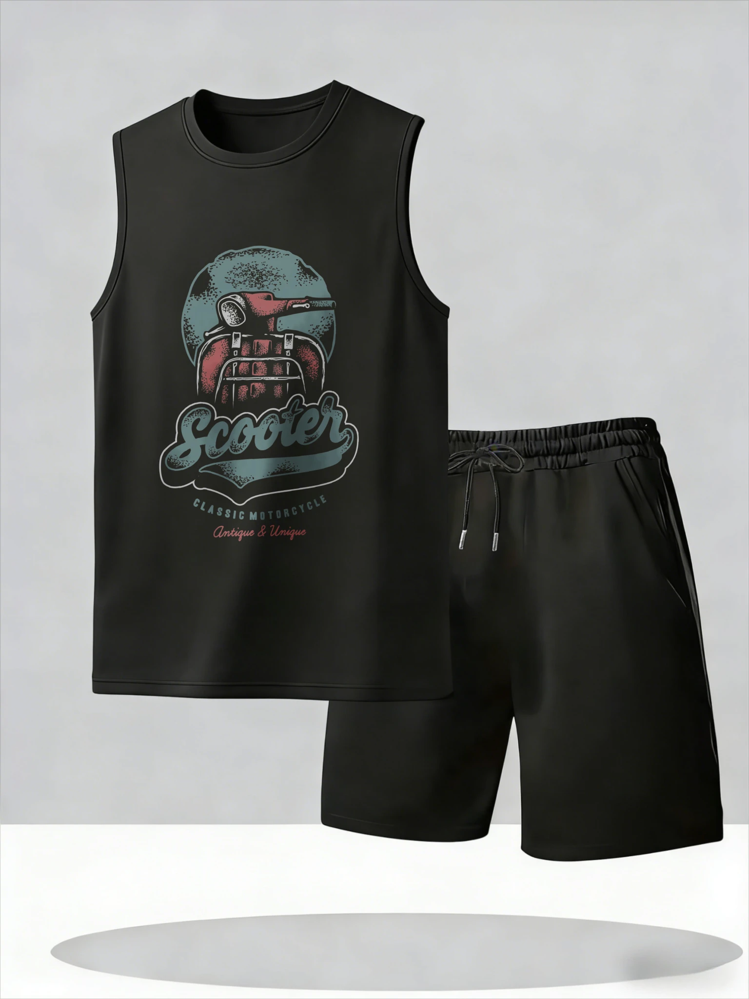 

Men's Tank Top Sets 2026 Summer Thin Quick Dry running oversize beach seaside sets for men jogging suit crewneck Breathable