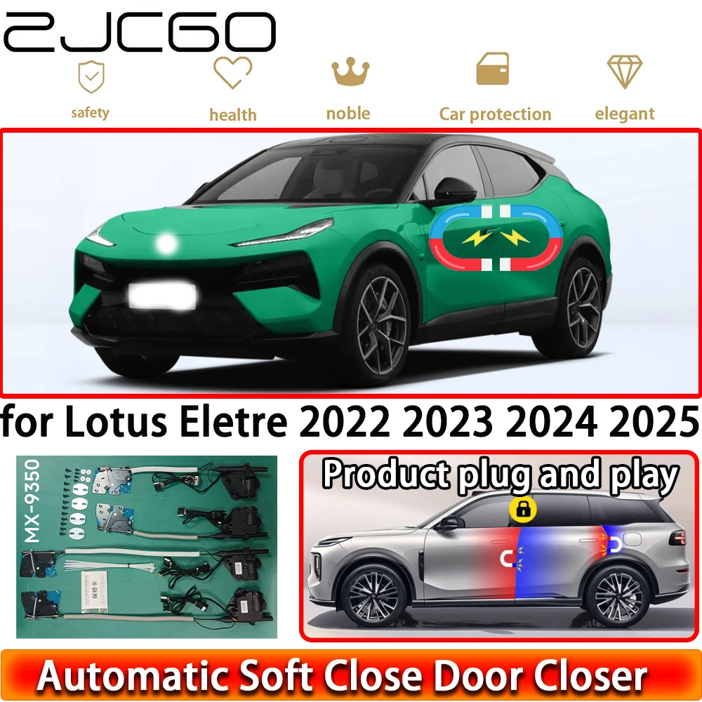 ZJCGO para Lotus Eletre 2022 2023 2024 2025 Kit de Cierre Suave de Puertas, Sistema de Cierre Eléctrico con Pestillo, Puerta de Cierre Automático Fácil, Plug & Play