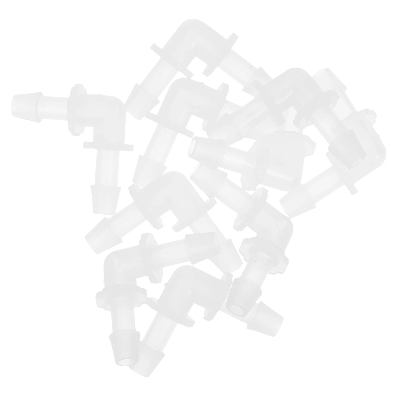 

10 pcs 90 Degree PP Elbow Fittings L shaped Barbed Connectors for Plastic Tubing Pipes 5.6mm Inner Diameter Suitable Home Hotel