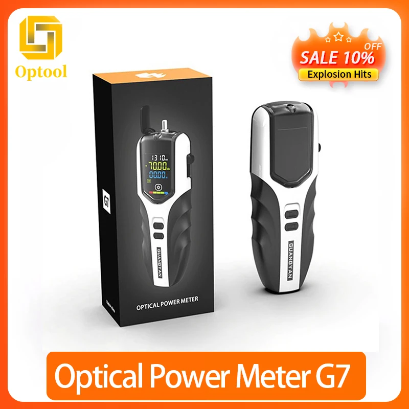 

NEW Optical Fiber Power Meter G7 Rechargeable Battery OPM Color High Precision Fiber Optic Power Meter With Flash Light