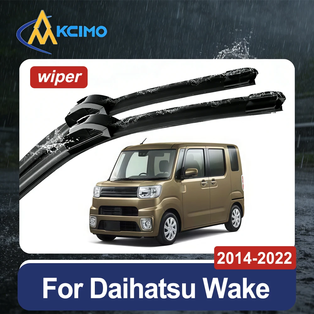 Par de limpiaparabrisas de goma para todo tipo de clima, para Daihatsu Wake LA700 2014-2022, fácil instalación
