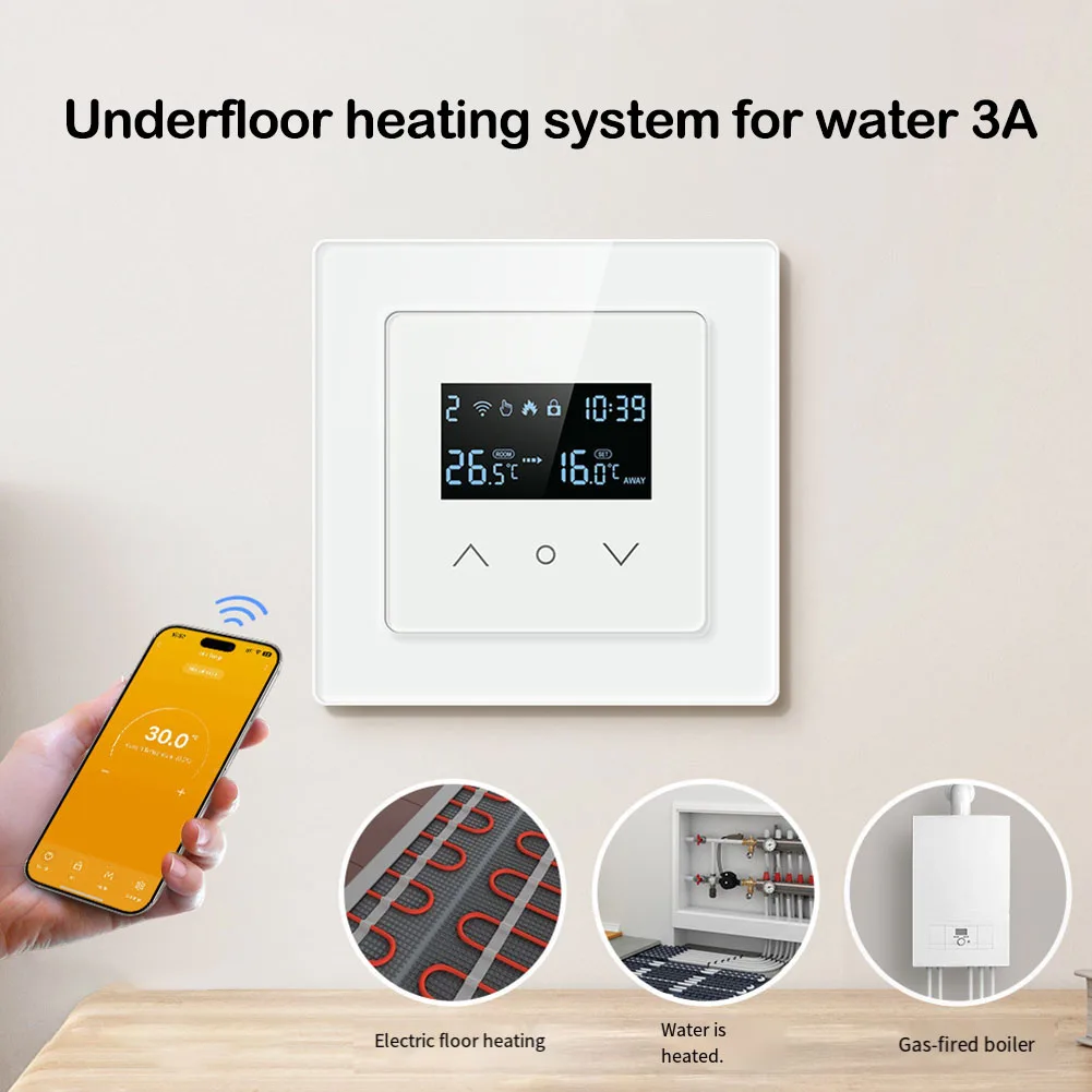 WiFi For Smart Thermostat Temperature Control Switch For Electric Floor Water Heating And Wall Mounted Boiler For Tuya App 16A 3