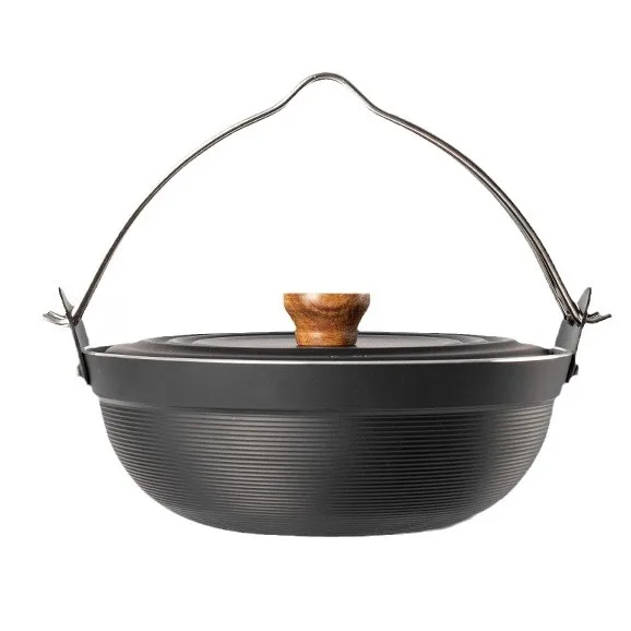 

Youxi Pot Outdoor Cooking Utensils Equipment Hanging Saucepan Wok Cooking Bonfire Sukiki Outdoor Utensils