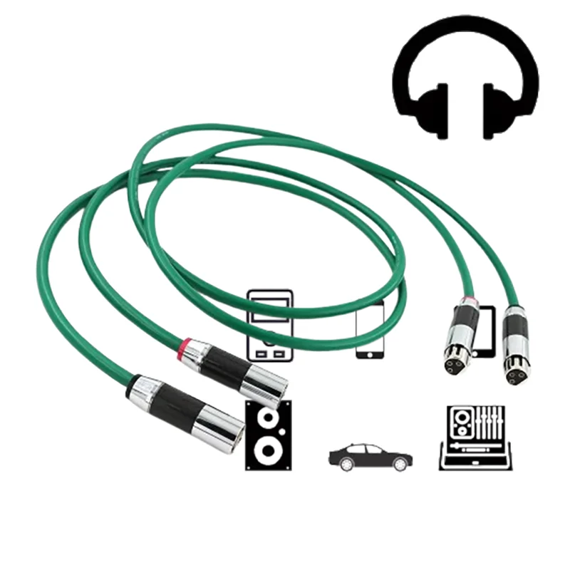 

Dual Premium OFC Copper HiFi XLR Audio Cable 2328 with Carbon Fiber Connectors​