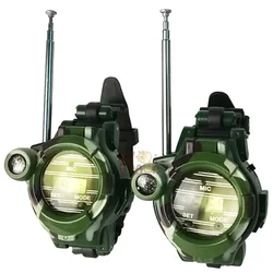 7-in-1 Camouflage Military Watch Wireless Walkie-talkie Outdoor Kids Toy Communicator Walkie Talkie Kids Toy Smart Games Toys
