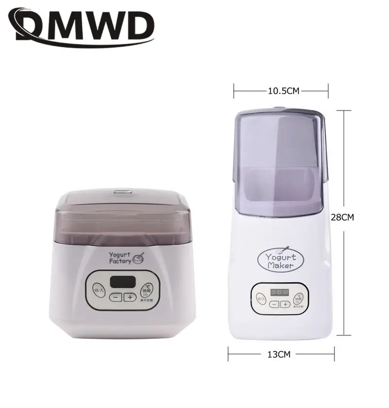 1L Automatic Yogurt Maker Temperature adjustable Multifunctional Leben Rice Wine Natto Caspian yogurt Fermenter With Timer EU US