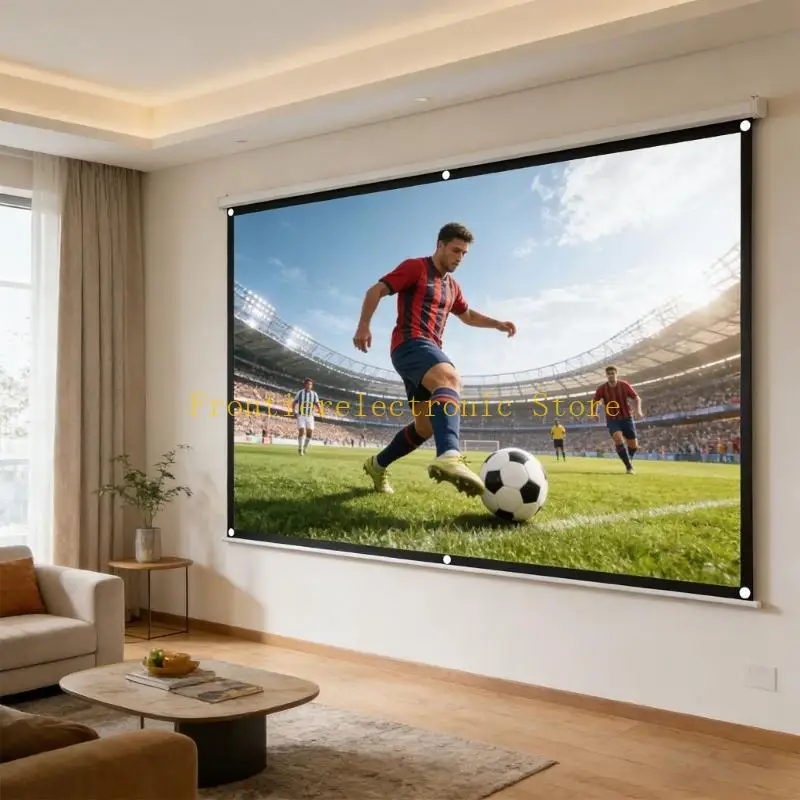 G8DB Portable Projector Screen 16:9 Format High Reflectivity Polyester For Movie Presentations And Game