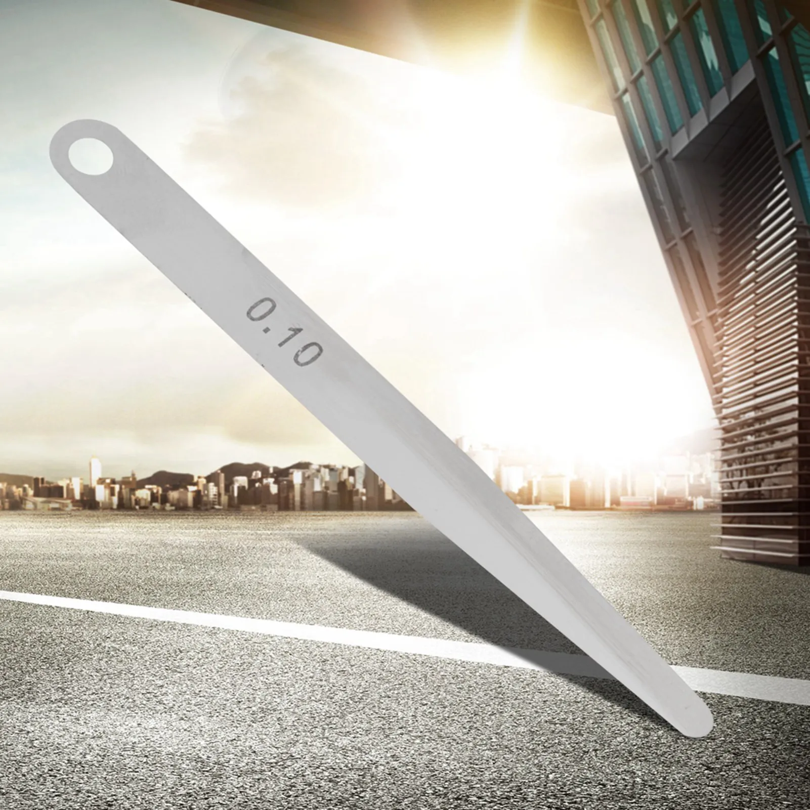 5 قطعة 0.1 مللي متر سمك المحسس قياس متري حشو سمك غيج أداة القياس (0.1 مللي متر)