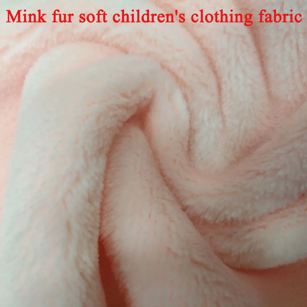 

350 г двусторонний фланелевой комплект домашнего костюма, ткань из меха норки, мягкая ткань для детской одежды 160x91 см