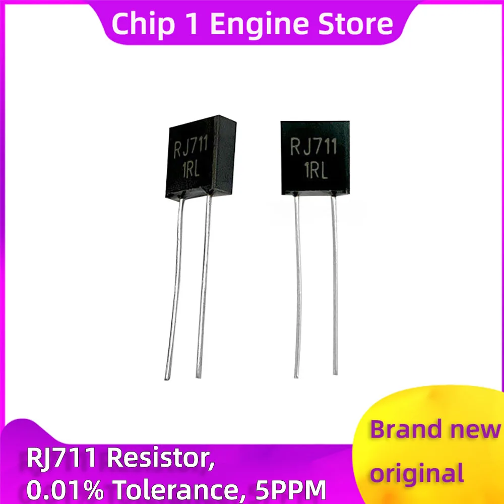 1PCS RJ711 0.25W  Resistor 0.01% 5PPM High Precision Non-inductive Low Temperature Metal Foil Sampling Resistance
