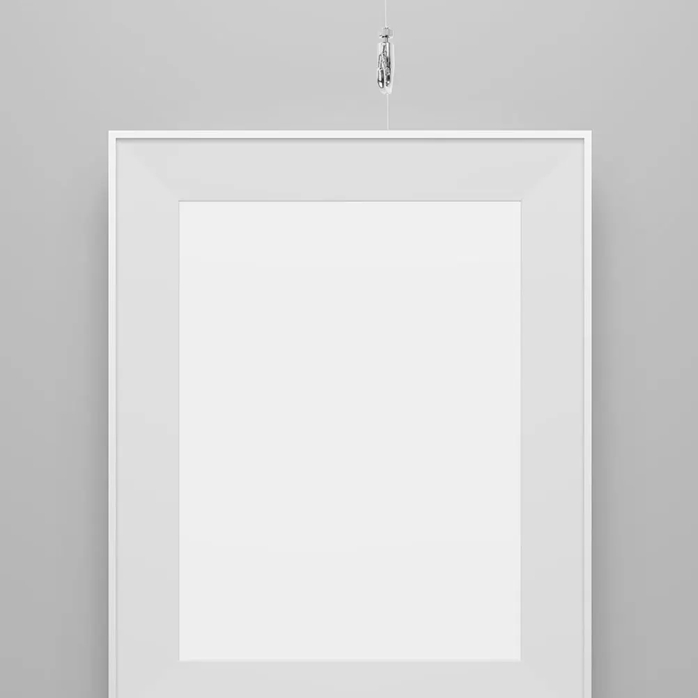 

4 Sets Picture Hanger Hangers Photo Rail Hanging System Transparent Nylon