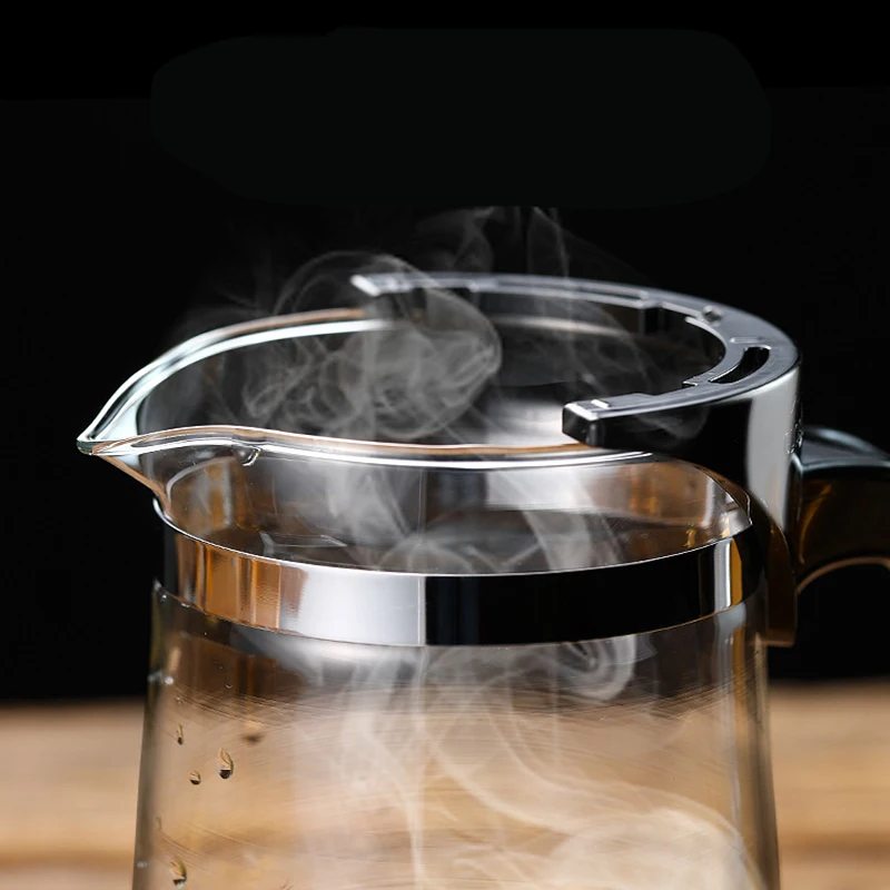 Teapot With Infuser Thickened Glass Heated Resistant Tea Pot One-button Filtering Tea Separation Kettle Chinese Gung Fu Teawear