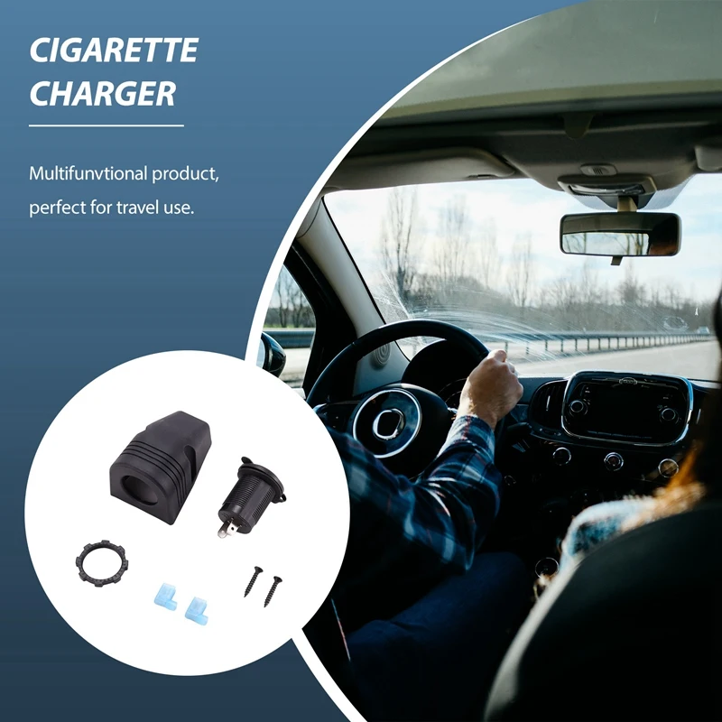 

B0a-t12V Car Boat Cigarette Lighter Socket Splitter Charger Power Adapter