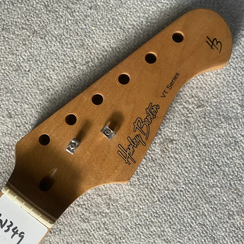 jN349 Harley Benton Guitar Neck 6 String 22 Frets Right Hand 648MM Scales Length Roasted Maple  DIY & Replace Parts