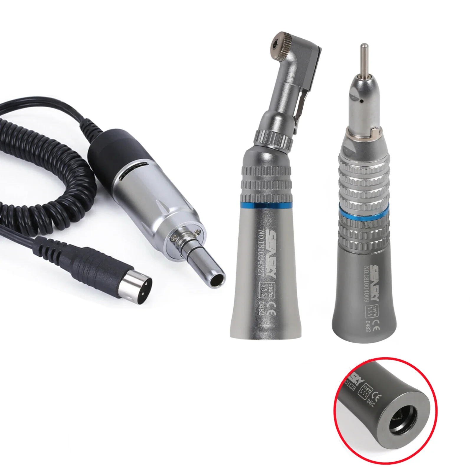 

Dental Lab 35000rpm Motor / Contra Angle / Straight Nosecone Handpiece Electric Micromotor Polishing Brush Tools