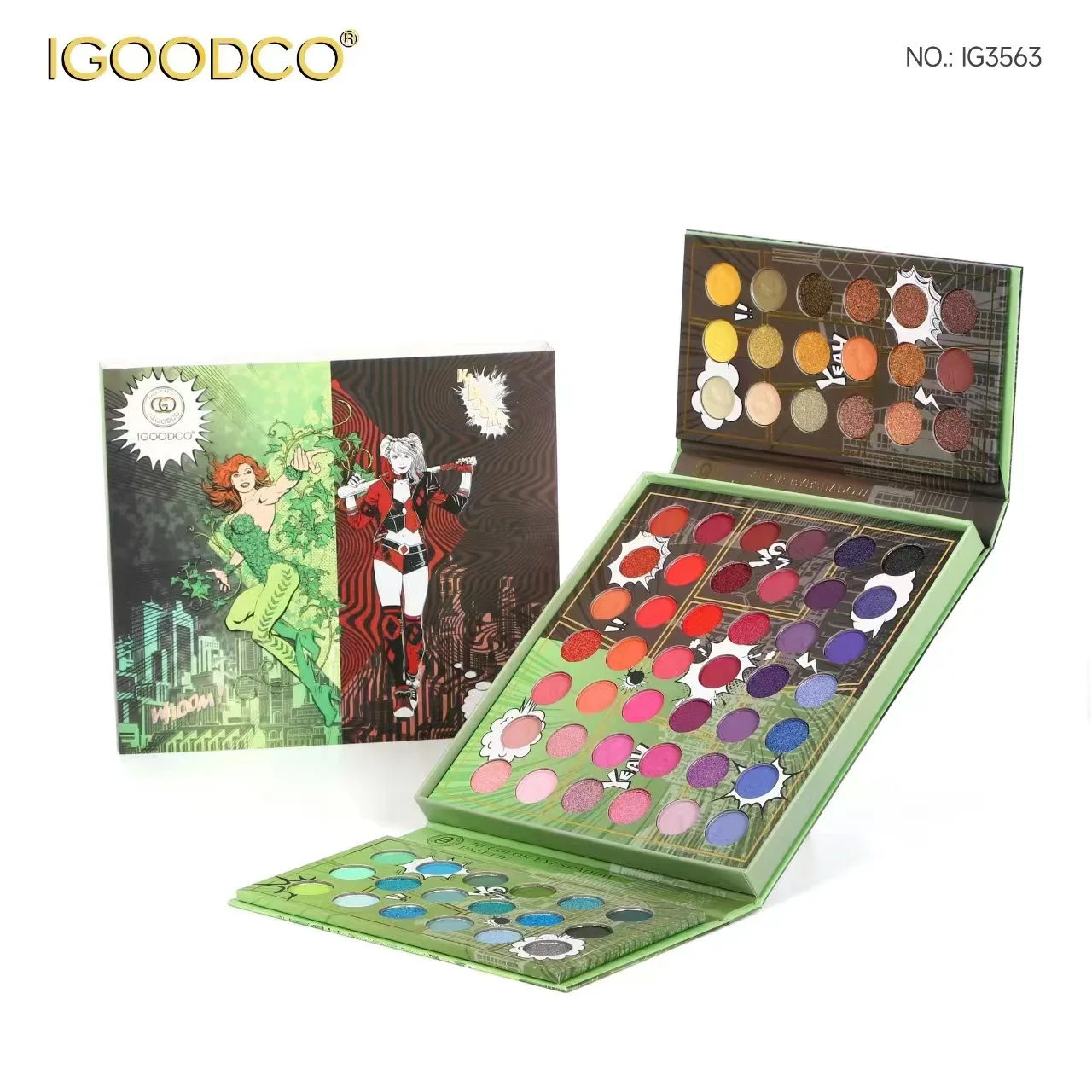 Palette de fards à paupières professionnels, 78 couleurs, vert, mat, nacré, longue durée, sans taches, imperméable, brillant, grandes ombres de maquillage