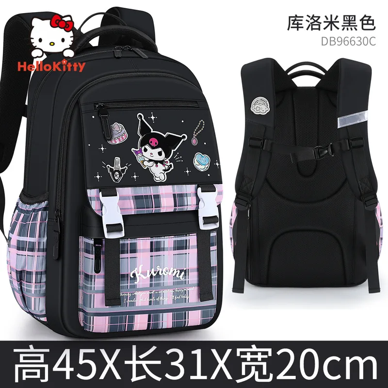 2024 New Disney Children\'s School Bag Waterproof Large Capacity Lightweight Kuromi Cartoon Girls Backpack Children\'s Gift