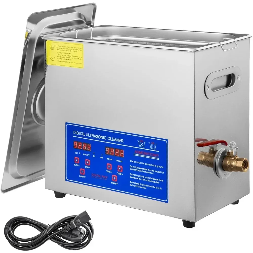 

Ultrasonic Cleaner, with Digital Timer & Heater, Ultra Sonic Jewelry Cleaner, Stainless Steel Heated Cleaning Machine