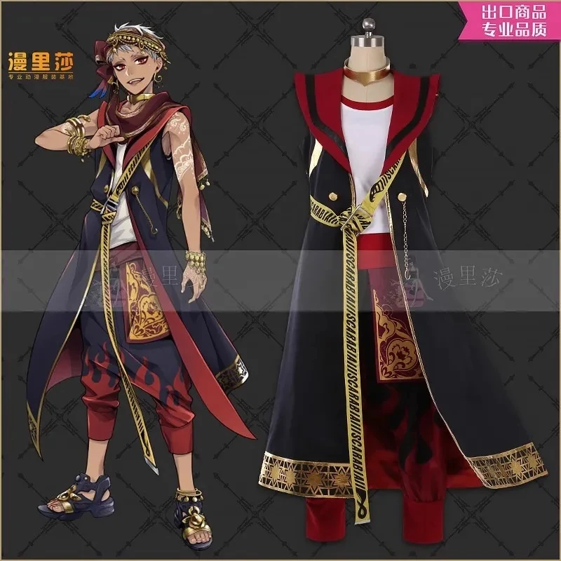 Anime Twisted-Wonderland planchers abia Kmbourg Cosplay Costume, uniforme de fête, couvre-chef, femmes, hommes, Hmatte en Play Py, perruque, chaussures