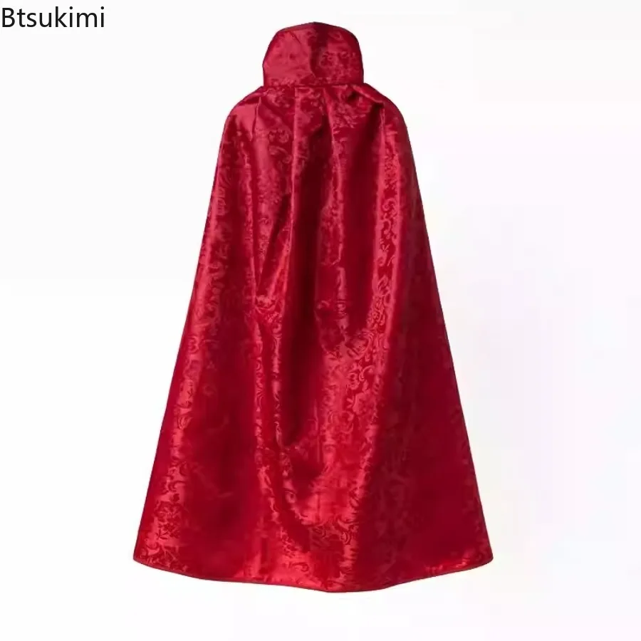 Cape Children's Hooded Performance Costume Dress Up Carnival Party Halloween Red Black White Cloak Women Men Cosplay Costume view 3