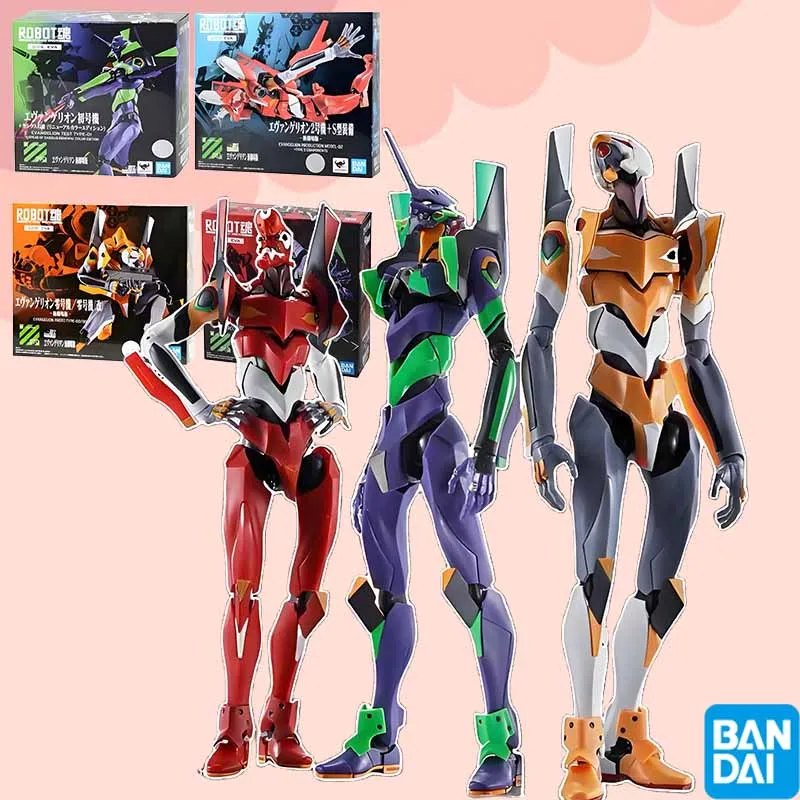 IN STOCK Bandai Original ROBOT NEON GENESIS EVANGELION TEST TYPE-01 MODEL-02 2.Anime Action Figures Toys For Boys /Girls