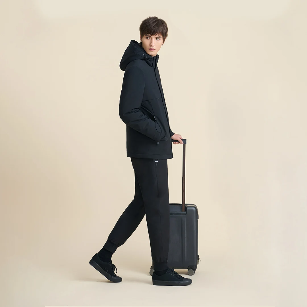 Youpin cottonsmith pato para baixo calças de jogging quentes dos homens moda inverno quente calças casuais moletom calças masculinas dos corredores