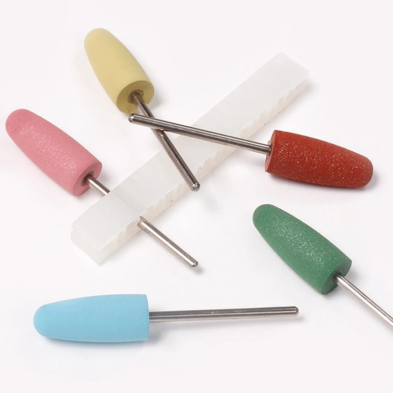 1PC Silicone Milling Cutter for Manicure Stones Nail Drill Bit Machine Manicure Accessories Nail Buffer Polisher Grinder Tool