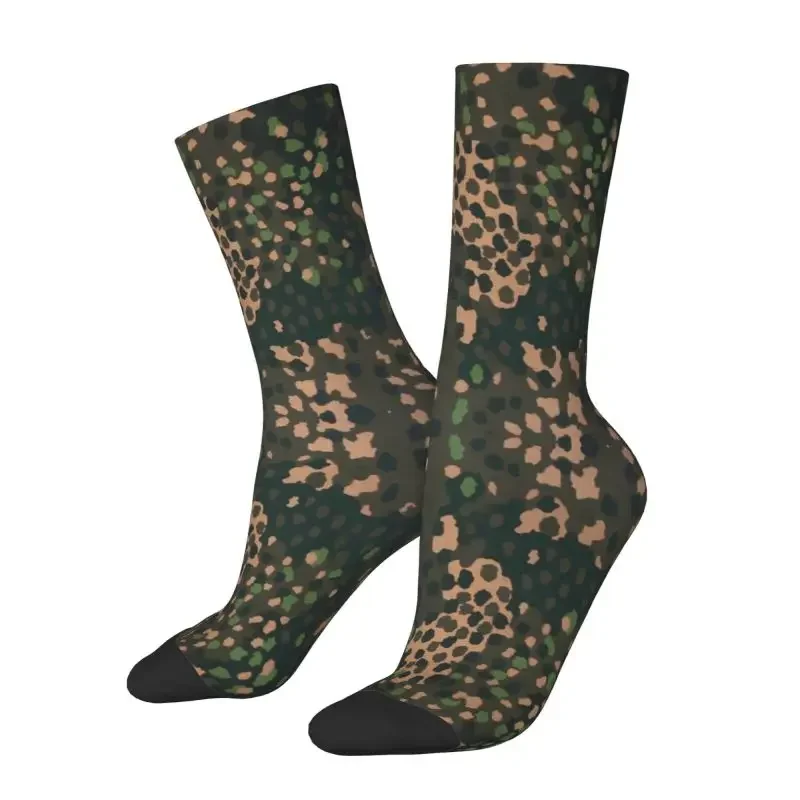 Cool Erbsenmuster Pea Dot German Camo Socks Men Women Warm 3D Printing Military Army Camouflage Sports Basketball Socks