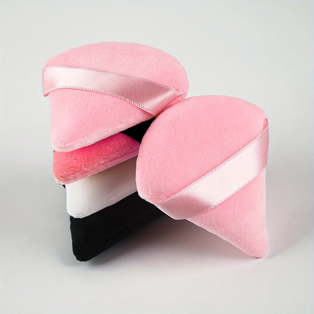 6PCS-boxed Driehoek Fluwelen Poederdons Make-up Sponzen voor Gezicht Ogen Contouren Shadow Seal Cosmetische Foundation Make-up Tool