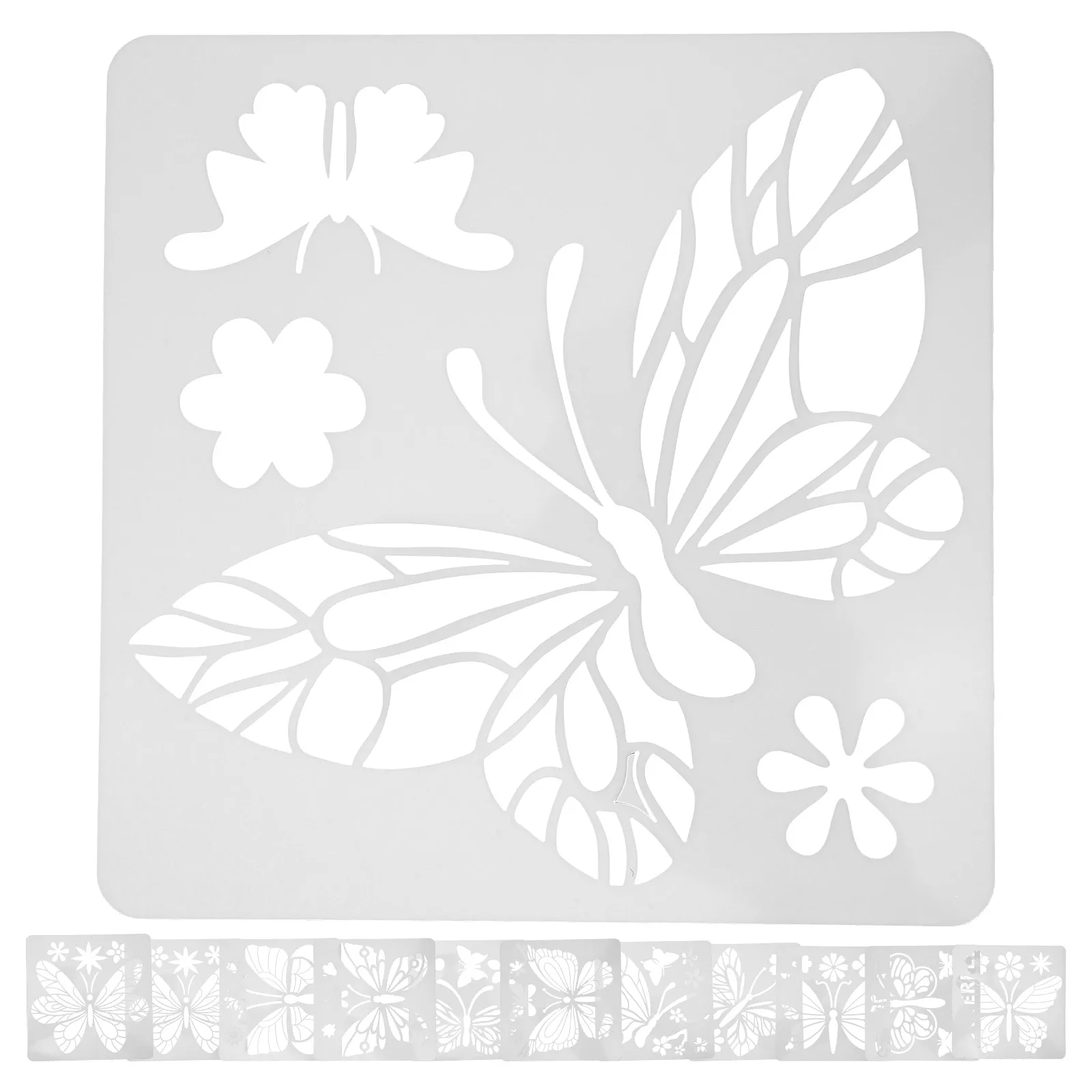 

24 Pcs Painting Template Scrapbooking DIY Templates The Pet Stencil Butterflies Drawing Student
