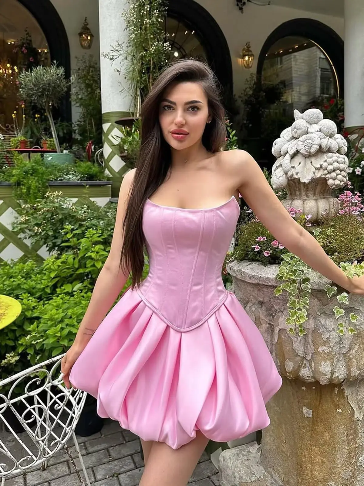 

Короткие корсетные платья для встречи выпускников для подростков, летнее атласное мини-коктейльное платье без бретелек