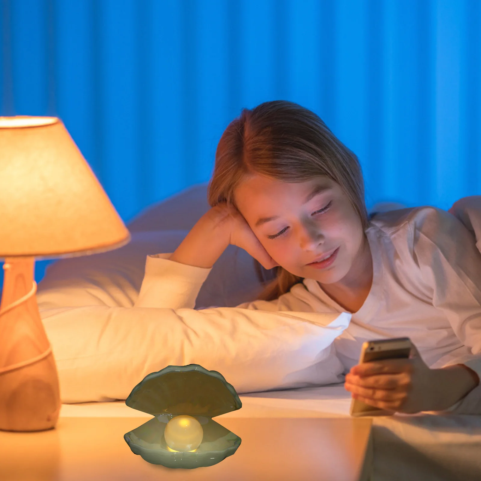 

Shell Shape Decorative Light Cute Night Lamp for Bedroom Baby Room Home Adornment Practical Long Term Use Gifts Ideas