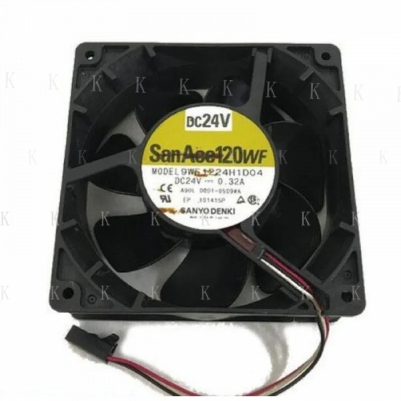 

C ДЛЯ SANYO DENKI A90-0001-0509 # A 9WF1224H1D04 Охлаждающий вентилятор Fanuc с сервоприводом 0,32 А 3 контакта/B2