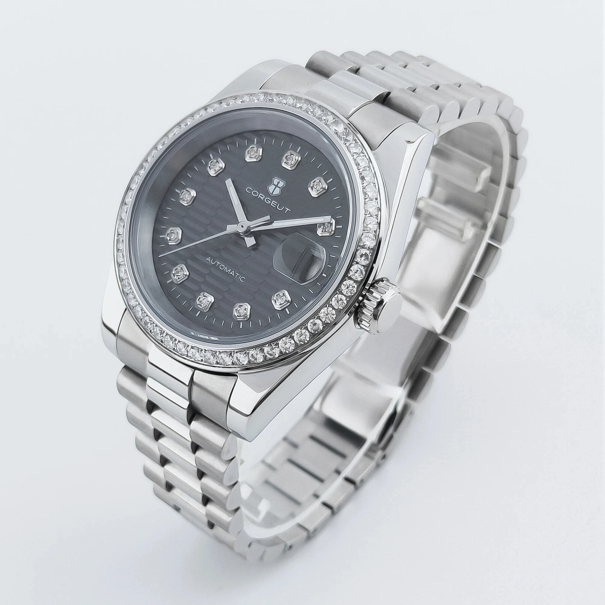 오토무브먼트 사파이어 글라스, 316L 스테인리스강, 야광 시계, NH35, 36mm, 39mm