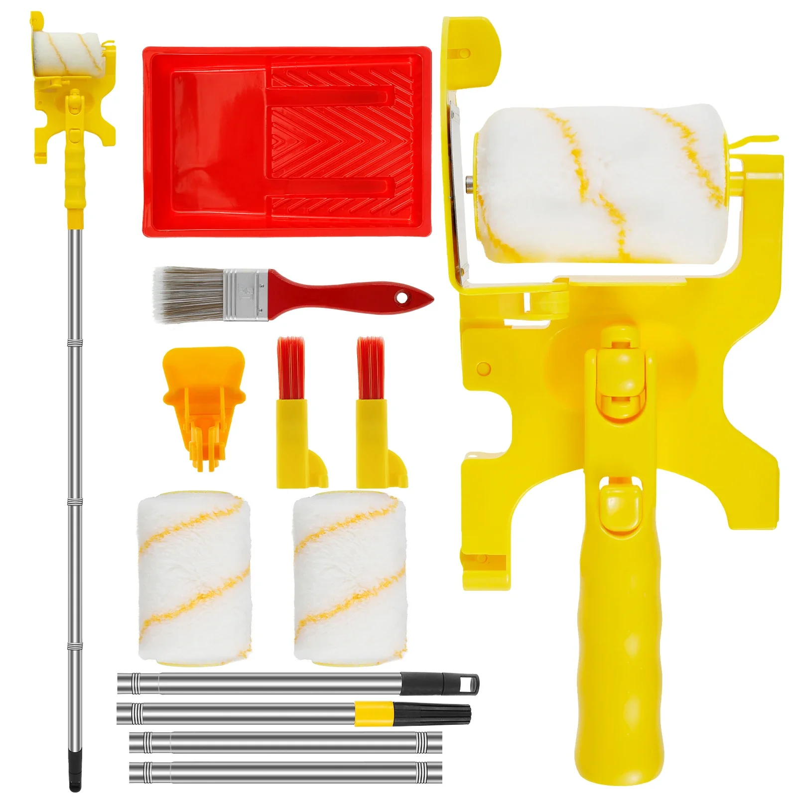 

Paint Edger Roller Brush Plastic Wall Paint Edger Tool Hand-held Clean-Cut Paint Edger Roller Brush for Door Window Ceiling