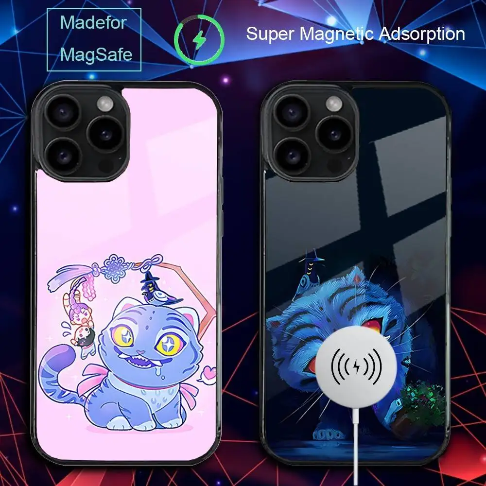 

KPop D-Demon Tiger Hunters Phone Case For iPhone 17,16,15,14,13,12,11,Pro,Max,Plus,Mini,SE4,E Magnetic Magsafe Wireless Charging