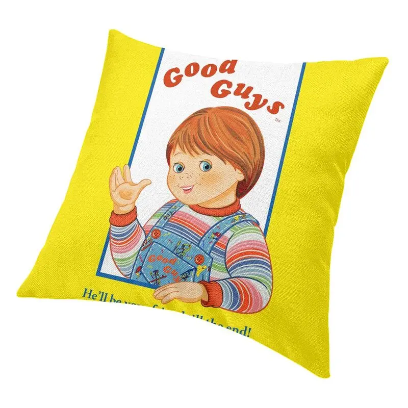 Modern Child's Play Good Guys Chucky Cushion Cover for Sofa Velvet Throw Pillow Case Home Decor Pillowcase view 3