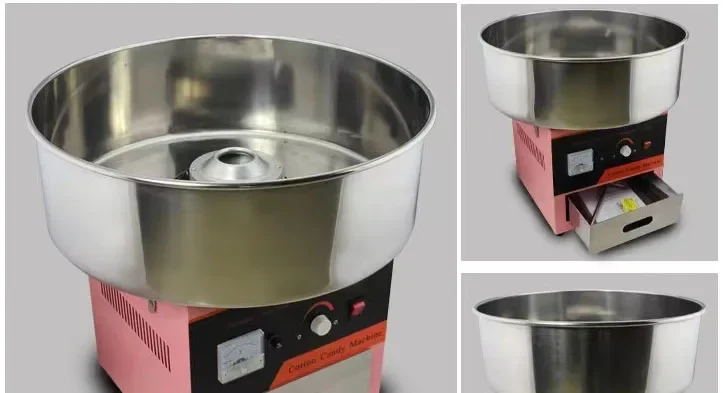 Professional Industrial Gas and Electric Flower Cotton Candy Machine /popcorn and Candy Floss Machine